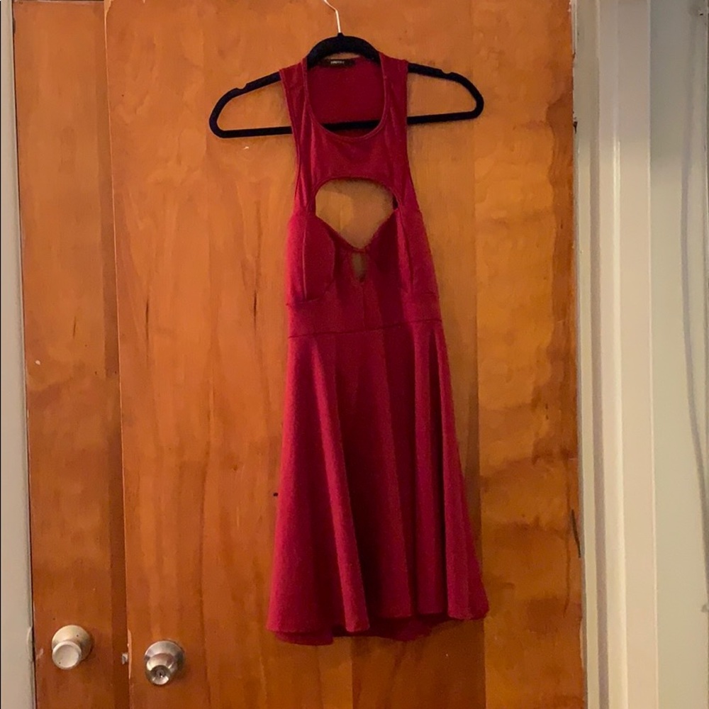 Burgundy dress
